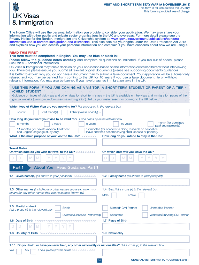  Uk Visa Application 2018-2024